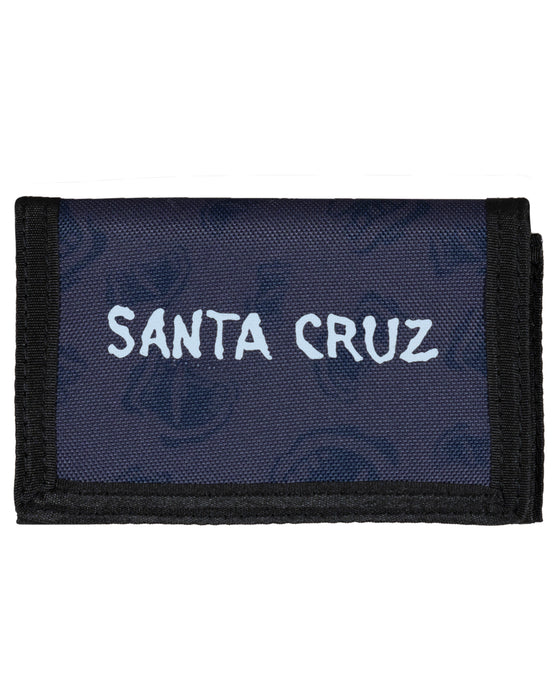 SANTA CRUZ - SCREAMING MOUTH MONO REPEAT WALLET DARK BLUE