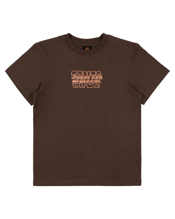 SANTA CRUZ - MULTI CRUZ STACK CENTRE TEE BROWN