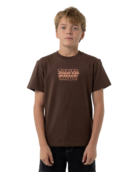 SANTA CRUZ - MULTI CRUZ STACK CENTRE TEE BROWN