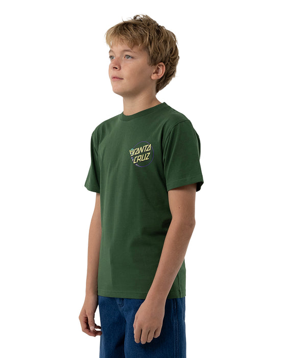 SANTA CRUZ - WINKOWSKI DOPE PLANET 2 DOT TEE DARK GREEN