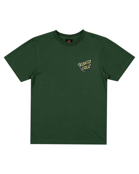 SANTA CRUZ - WINKOWSKI DOPE PLANET 2 DOT TEE DARK GREEN