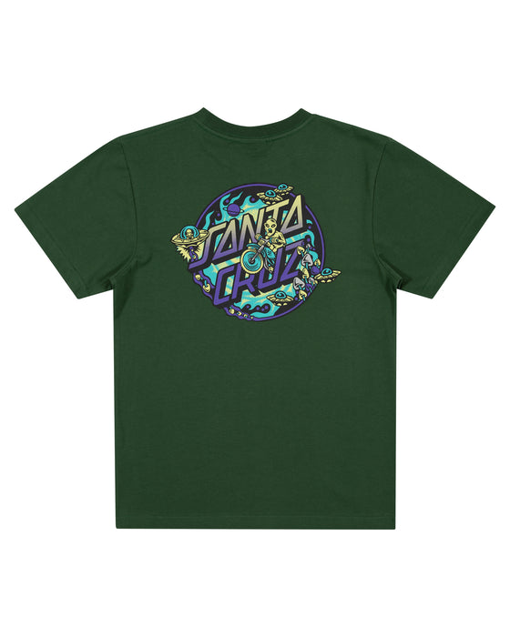 SANTA CRUZ - WINKOWSKI DOPE PLANET 2 DOT TEE DARK GREEN