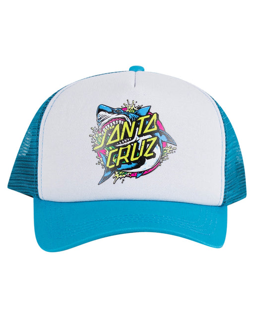 SANTA CRUZ - SHARK DOT TRUCKER CAP BLUE/WHITE