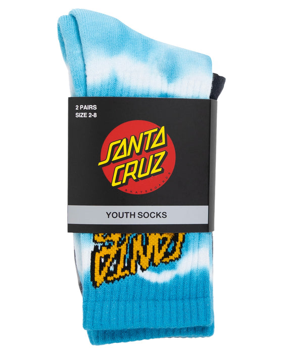 SANTA CRUZ - RAD STACK CREW SOCK TIE DYE 2PACK