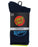 SANTA CRUZ - VIVID DOT MONO CREW SOCK NAVY/LIME 3PACK