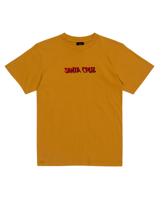 SANTA CRUZ - SCREAMING WAVE FRONT TEE TAN