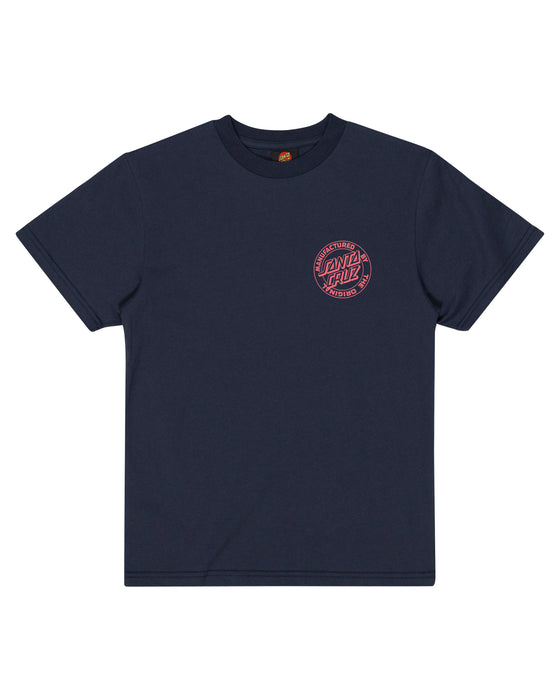 SANTA CRUZ - MFG DOT FADE TEE NAVY