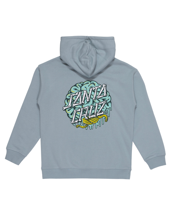 SANTA CRUZ - BRAIN DOT CENTRE HOODIE SLATE