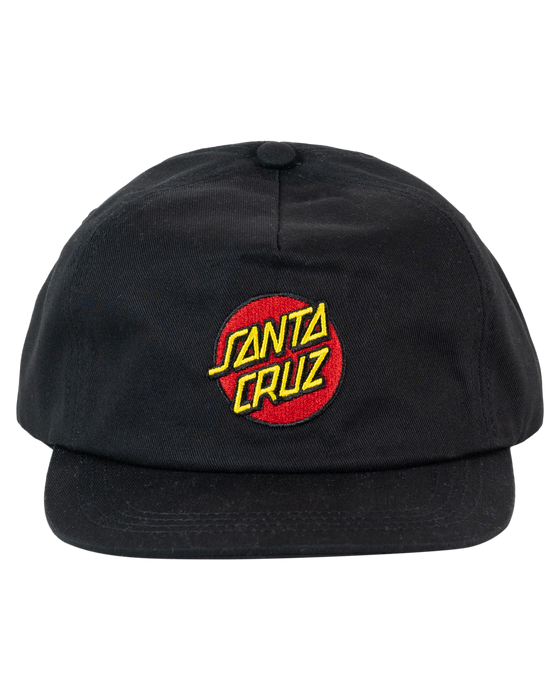 SANTA CRUZ - CLASSIC DOT SNAPBACK CAP BLACK