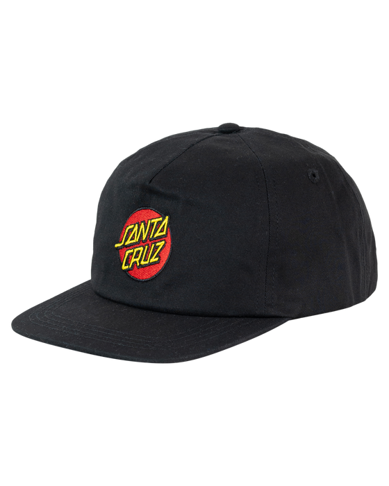 SANTA CRUZ - CLASSIC DOT SNAPBACK CAP BLACK