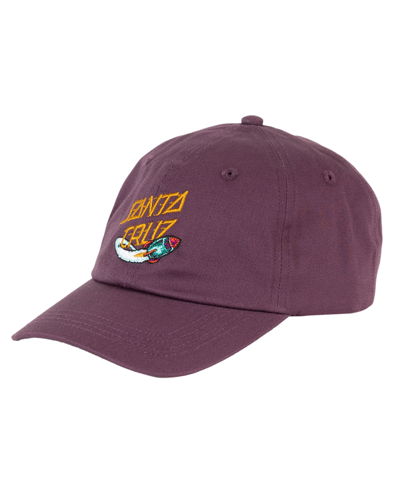 SANTA CRUZ - SPACE ROCKET STACK DAD CAP MAROON