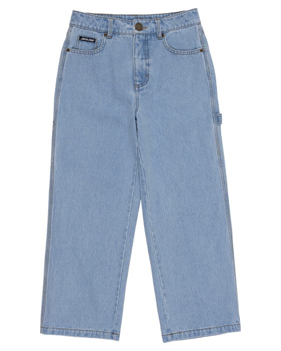 SANTA CRUZ - CLASSIC DOT CARPENTER JEANS LIGHT WASHED INDIGO