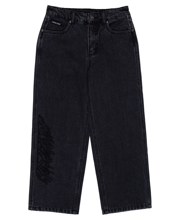 SANTA CRUZ - TWIN FLAMED DOT JEANS WASHED BACK