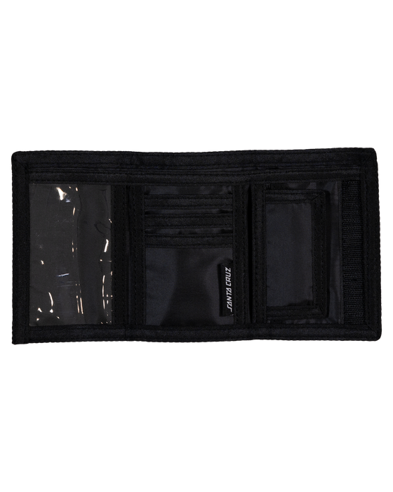 SANTA CRUZ - NOT A DOT HOLLOW VELCRO WALLET MAROON TIE DYE