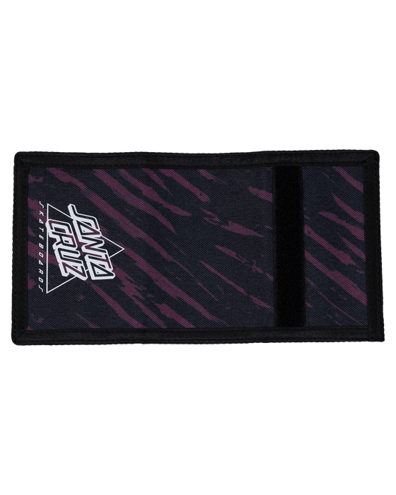 SANTA CRUZ - NOT A DOT HOLLOW VELCRO WALLET MAROON TIE DYE