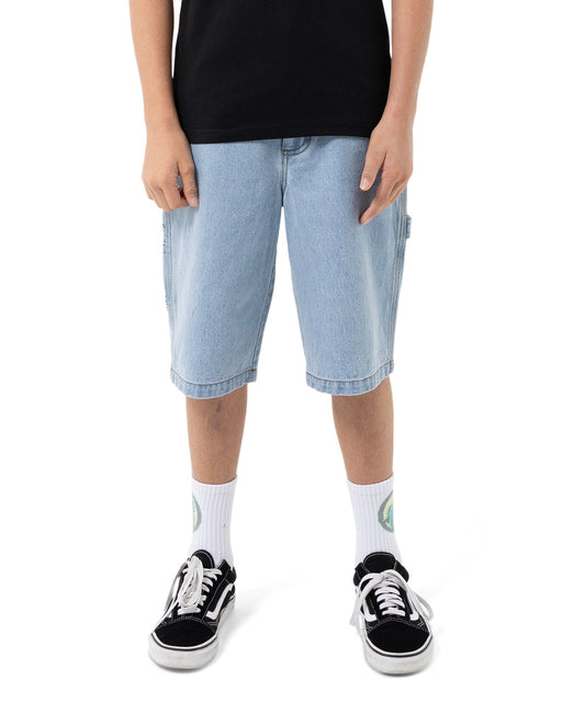 SANTA CRUZ - CLASSIC DOT CARPENTER JEAN SHORT LIGHT WASHED INDIGO