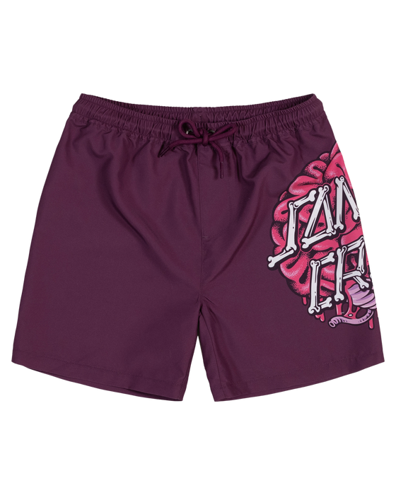 SANTA CRUZ - BRAIN DOT BOARDSHORTS MAROON