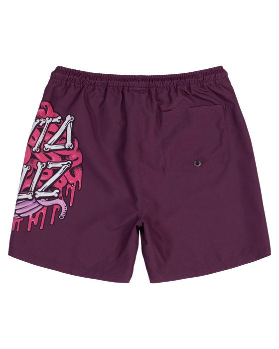 SANTA CRUZ - BRAIN DOT BOARDSHORTS MAROON