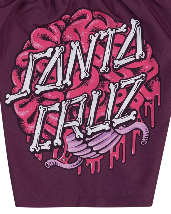 SANTA CRUZ - BRAIN DOT BOARDSHORTS MAROON