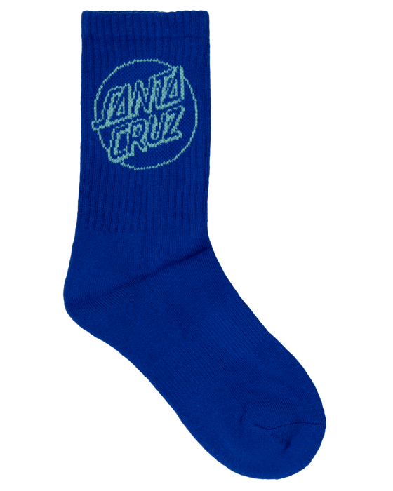 SANTA CRUZ - OPUS DOT CREW SOCK 3 PACK COBALT BUTTER TEAL