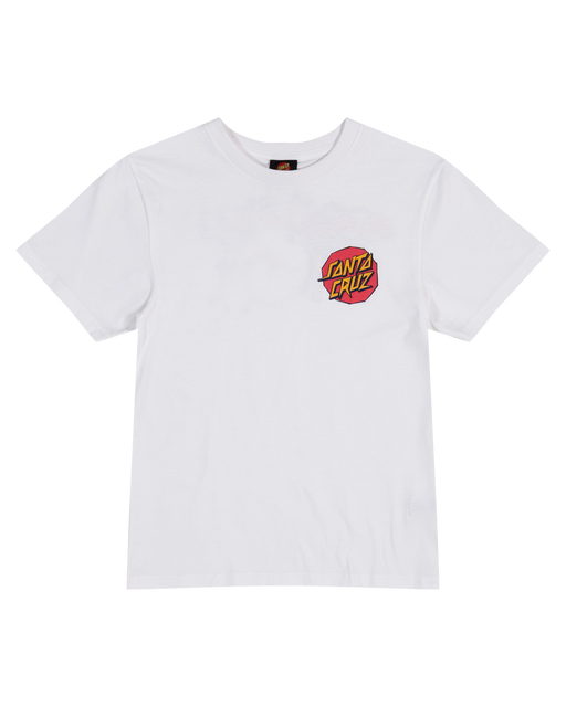 SANTA CRUZ - MEEK SCRATCHED SLASHER TEE WHITE