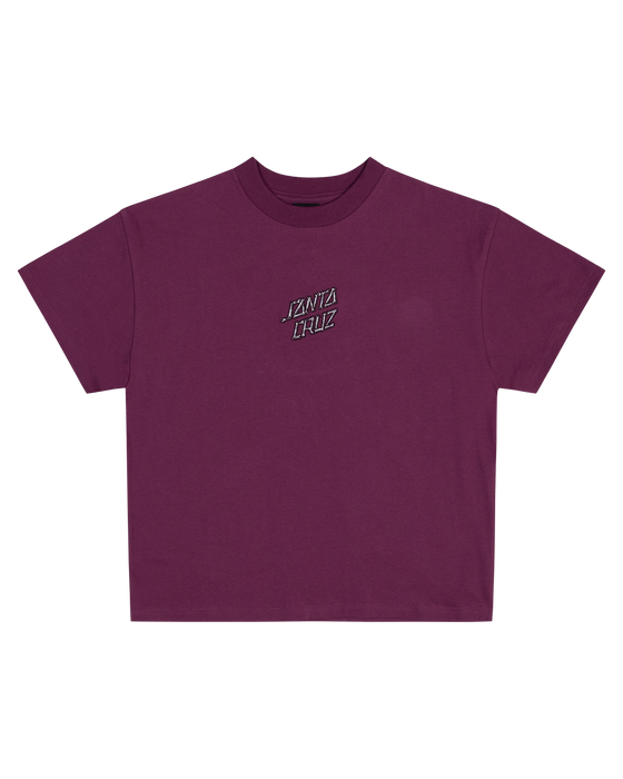 SANTA CRUZ - BRAIN DOT CENTRE TEE MAROON
