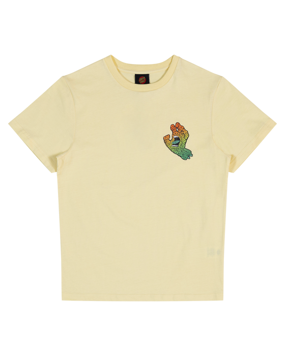 SANTA CRUZ - LETTER HAND FADE TEE BUTTER
