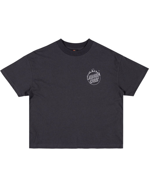 SANTA CRUZ - BURNT OPUS OVRSZD TEE OFF BLACK