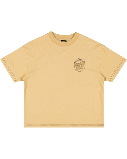 SANTA CRUZ - BURNT OPUS OVRSZD TEE TAN