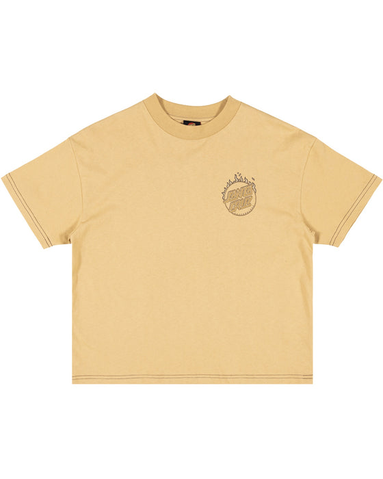 SANTA CRUZ - BURNT OPUS OVRSZD TEE TAN