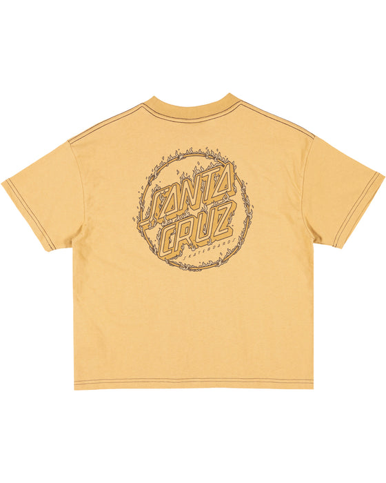 SANTA CRUZ - BURNT OPUS OVRSZD TEE TAN