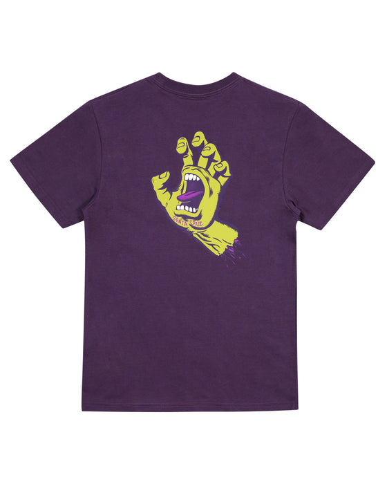 SANTA CRUZ - OPUS SCREAMING HAND TEE PURPLE