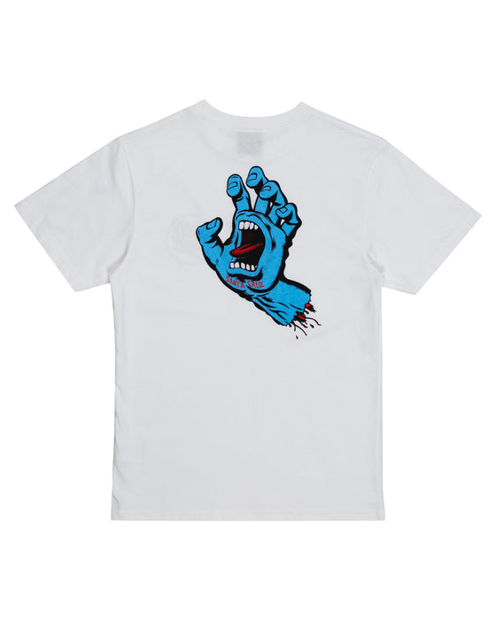 SANTA CRUZ - OPUS SCREAMING HAND TEE WHITE