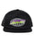 SANTA CRUZ - GLOBAL FLAME STRIP FLAT PEAK TRUCKER CAP BLACK