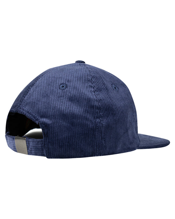 SANTA CRUZ - BROKEN DOT 6 PANEL UNSTRUCTURED FLAT PEAK CAP DARK BLUE