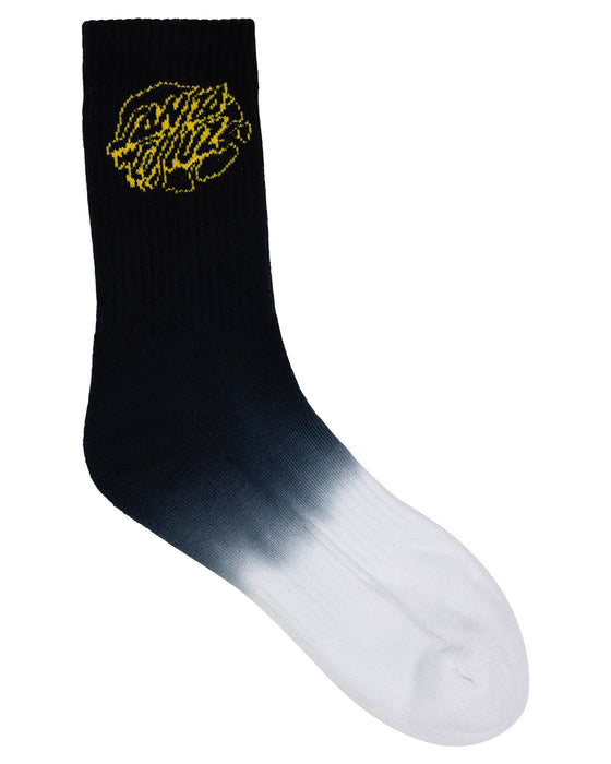 SANTA CRUZ - UNIVERSAL OVAL DOT CREW SOCK 2PACK DK BLUE TIE-DYE