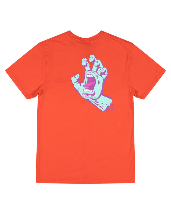 SANTA CRUZ - OPUS SCREAMING HAND TEE RED