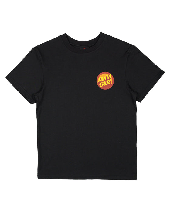 SANTA CRUZ - OS BOLD SHADOW DOT TEE BLACK