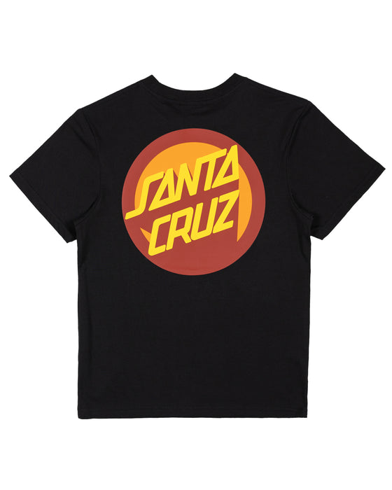 SANTA CRUZ - OS BOLD SHADOW DOT TEE BLACK