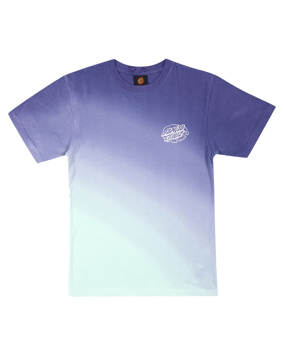 SANTA CRUZ - UNIVERSAL HAND OVAL DOT MONO TEE DARK BLUE TIE-DYE