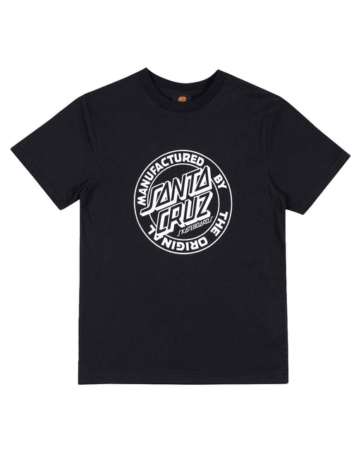 SANTA CRUZ - MFG DOT FRONT TEE BLACK