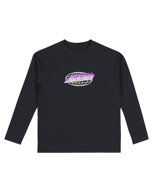 SANTA CRUZ - GLOBAL FLAME STRIP FRONT RASH GUARD