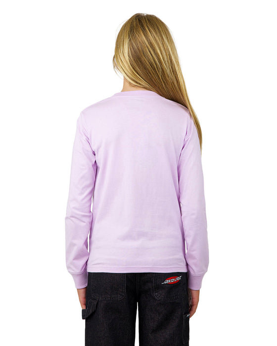 SANTA CRUZ - TAKE FLIGHT DOT FRONT LS TEE LAVENDER