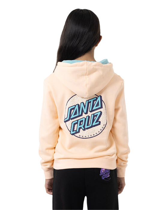 SANTA CRUZ - SPRINKLE DOT HOODIE PINK CORAL