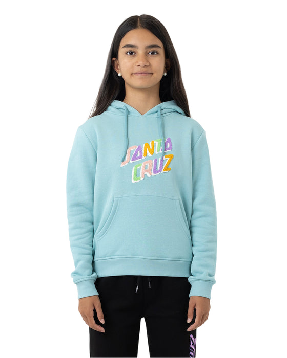 SANTA CRUZ - SPIRIT STRIP FRONT HOODIE TURQUOISE