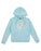 SANTA CRUZ - SPIRIT STRIP FRONT HOODIE TURQUOISE