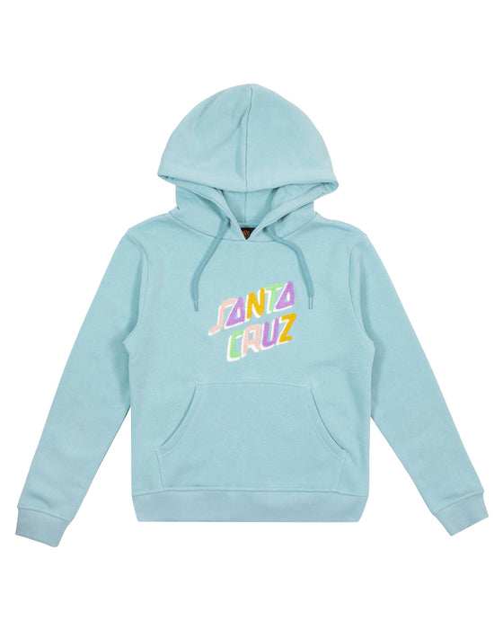 SANTA CRUZ - SPIRIT STRIP FRONT HOODIE TURQUOISE