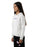 SANTA CRUZ - FUSION FLAME STACK STRIP CENTRE HOODIE WHITE MARLE