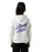 SANTA CRUZ - FUSION FLAME STACK STRIP CENTRE HOODIE WHITE MARLE