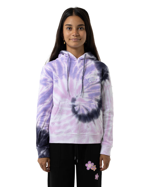 SANTA CRUZ - OPUS DOT CHEST HOODIE PINK TYE DYE